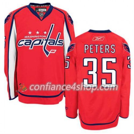 Reebok Maillot de Hockey Washington Capitals Justin Peters #35 Domicile rouge - Homme