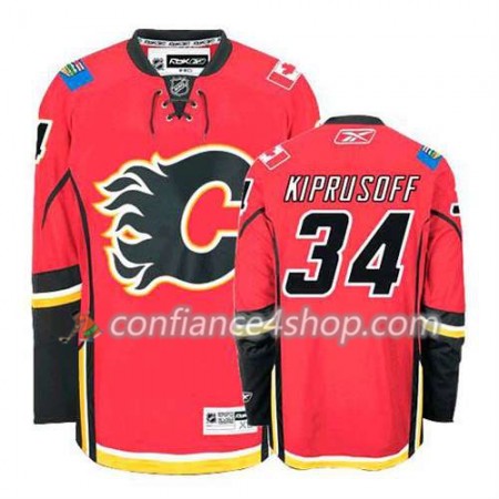 Reebok Maillot de Hockey Calgary Flames Miikka Kiprusoff #34 Domicile rouge - Homme