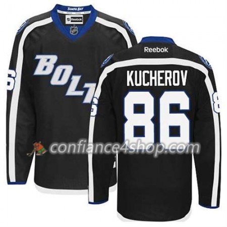 Reebok Maillot de Hockey Tampa Bay Lightning Nikita Kucherov #86 Third Noir - Homme