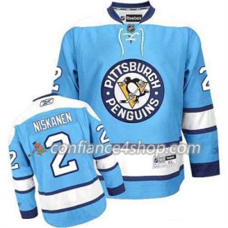 Reebok Maillot de Hockey Pittsburgh Penguins Matt Niskanen 2 Bleu clair Third - Homme