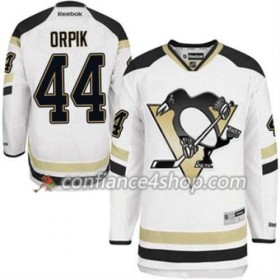 Reebok Maillot de Hockey Pittsburgh Penguins Brooks Orpik 44 Blanc Extérieur - Homme