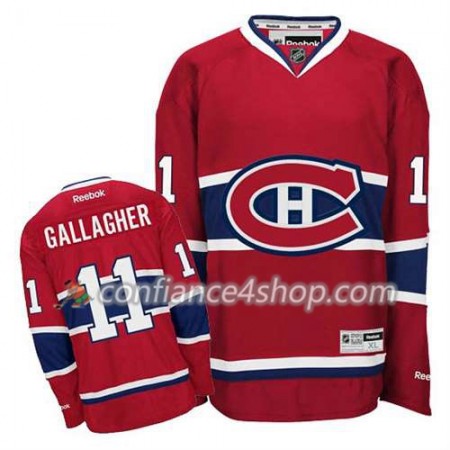 Reebok Maillot de Hockey Montreal Canadiens Brendan Gallagher #11 Domicile rouge - Homme
