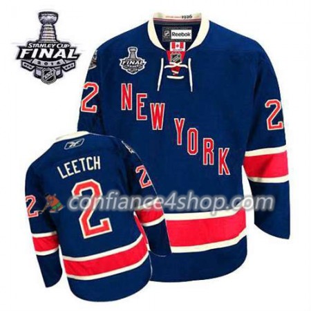 Maillot de Hockey New York Rangers Brian Leetch #2 Third Bleu marin 2014 Stanley Cup - Homme Maillot de Hockey New York Rangers Brian Leetch #2 Third Bleu marin 2014 Stanley Cup - Homme