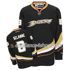 Reebok Maillot de Hockey Anaheim Ducks Teemu Selanne #8 Domicile Noir - Homme