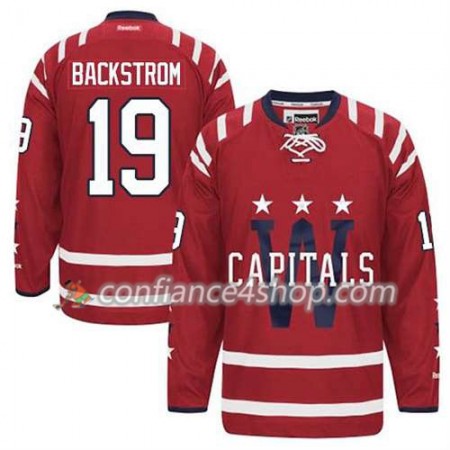 Reebok Maillot de Hockey Washington Capitals Nicklas Backstrom #19 2015 Winter Classic blanc - Homme