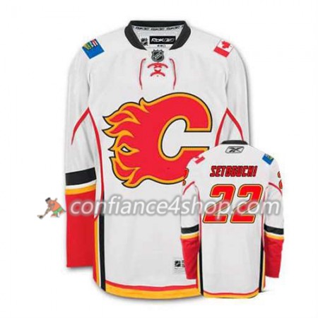 Reebok Maillot de Hockey Calgary Flames Devin Setoguchi #22 Extérieur blanc - Homme