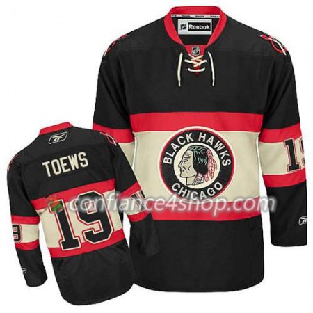 Reebok Maillot de Hockey Chicago Blackhawks Jonathan Toews #19 Third Noir - Homme