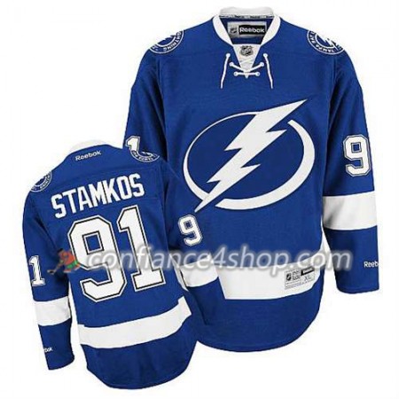 Reebok Maillot de Hockey Tampa Bay Lightning Steven Stamkos #91 Domicile Bleu - Homme
