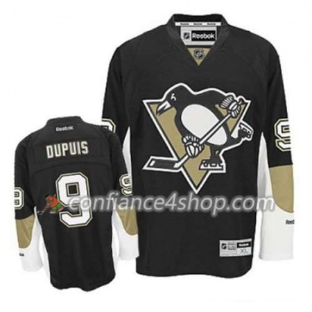 Reebok Maillot de Hockey Pittsburgh Penguins Pascal Dupuis 9 Noir Domicile - Homme
