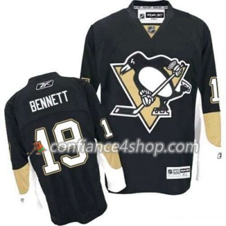 Reebok Maillot de Hockey Pittsburgh Penguins Beau Bennett 19 Noir Domicile - Homme
