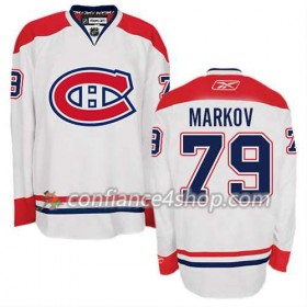 Reebok Maillot de Hockey Montreal Canadiens Andrei Markov #79 Extérieur blanc - Homme