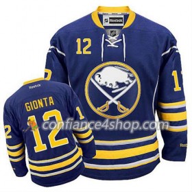 Reebok Maillot de Hockey Buffalo Sabres Brian Gionta #12 Domicile Bleu marin - Homme