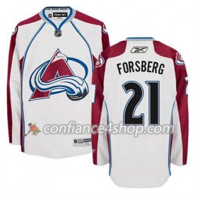 Reebok Maillot de Hockey Colorado Avalanche Peter Forsberg #21 Extérieur blanc - Homme