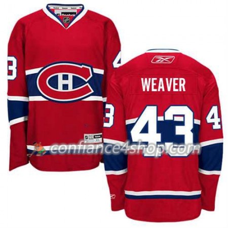 Reebok Maillot de Hockey Montreal Canadiens Mike Weaver #43 Domicile rouge - Homme