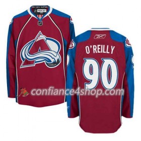 Reebok Maillot de Hockey Colorado Avalanche Ryan OReilly #90 Domicile rouge - Homme