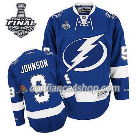 Maillot de Hockey Tampa Bay Lightning Tyler Johnson #9 Domicile Bleu royal 2015 Stanley Cup - Homme