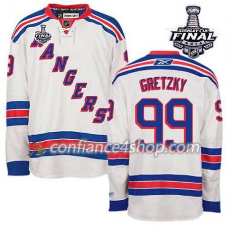 Maillot de Hockey New York Rangers Wayne Gretzky #99 Extérieur blanc 2014 Stanley Cup - Homme Maillot de Hockey New York Rangers Wayne Gretzky #99 Extérieur blanc 2014 Stanley Cup - Homme