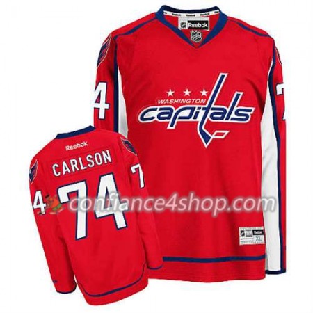 Reebok Maillot de Hockey Washington Capitals John Carlson #74 Domicile rouge - Homme