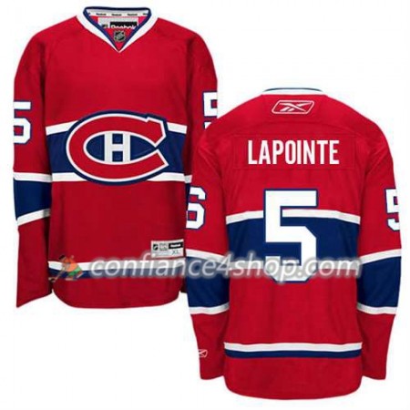 Reebok Maillot de Hockey Montreal Canadiens Guy Lapointe #5 Domicile rouge - Homme