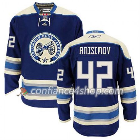 Reebok Maillot de Hockey Columbus Blue Jackets Artem Anisimov #42 Third Bleu marin - Homme