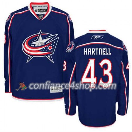 Reebok Maillot de Hockey Columbus Blue Jackets Scott Hartnell #43 Domicile Bleu marin - Homme