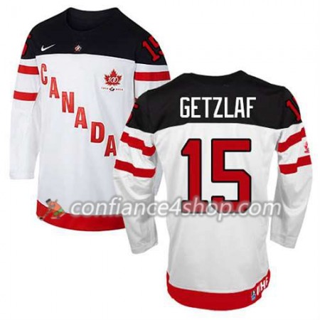 Maillot de Hockey Premier Olympic-Canada Team Ryan Getzlaf #15 100th Anniversary blanc - Homme