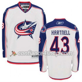 Reebok Maillot de Hockey Columbus Blue Jackets Scott Hartnell #43 Extérieur blanc - Homme