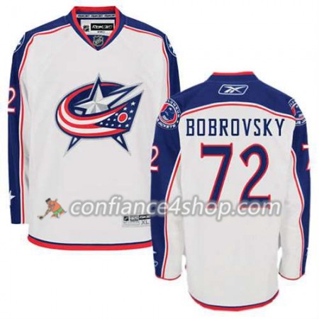 Reebok Maillot de Hockey Columbus Blue Jackets Sergei Bobrovsky #72 Extérieur blanc - Homme