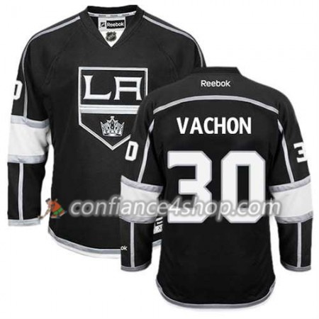 Reebok Maillot de Hockey Los Angeles Kings Rogie Vachon #30 Domicile Noir - Homme