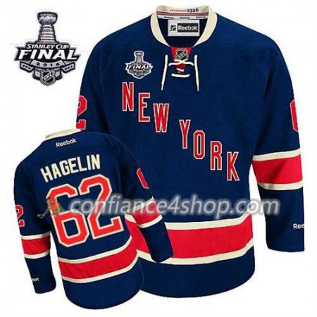Maillot de Hockey New York Rangers Carl Hagelin #62 Third Bleu marin 2014 Stanley Cup - Homme Maillot de Hockey New York Rangers Carl Hagelin #62 Third Bleu marin 2014 Stanley Cup - Homme