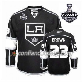 Maillot de Hockey Los Angeles Kings Dustin Brown #23 Domicile Noir 2014 Stanley Cup - Enfant