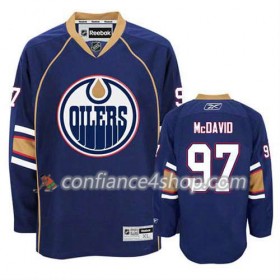 Reebok Maillot de Hockey Edmonton Oilers Connor McDavid #97 Third Bleu marin - Homme