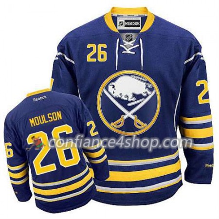 Reebok Maillot de Hockey Buffalo Sabres Matt Moulson #26 Domicile Bleu marin - Homme