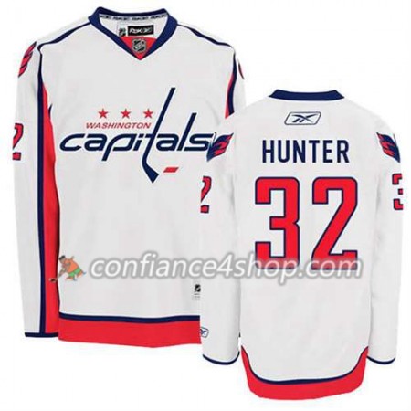Reebok Maillot de Hockey Washington Capitals Dale Hunter #32 Extérieur blanc - Homme