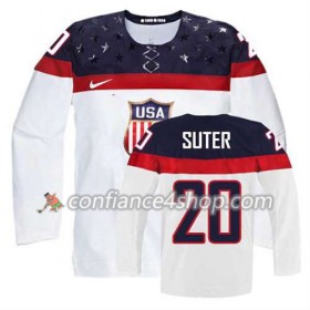 Maillot de Hockey Premier Olympic-USA Team Ryan Suter #20 Domicile blanc - Homme