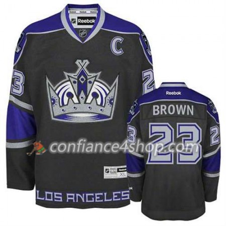 Reebok Maillot de Hockey Los Angeles Kings Dustin Brown #23 Third Noir - Homme