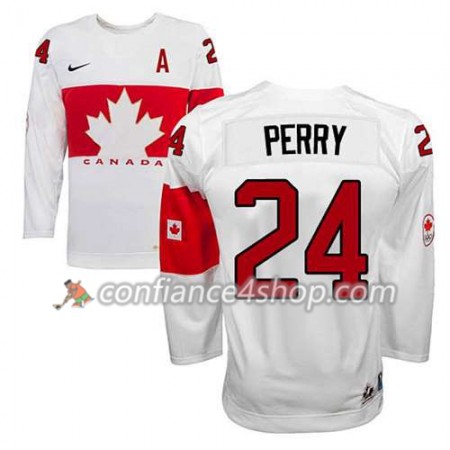 Maillot de Hockey Premier Olympic-Canada Team Corey Perry #24 Domicile blanc - Enfant