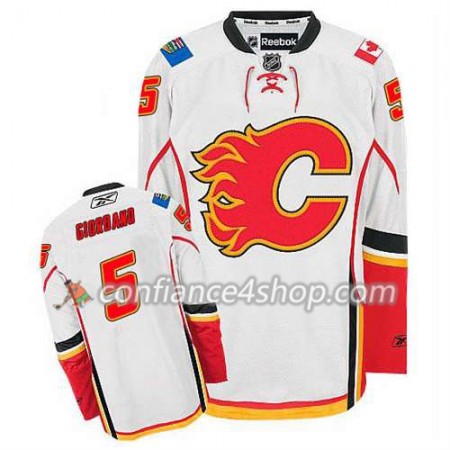 Reebok Maillot de Hockey Calgary Flames Mark Giordano #5 Extérieur blanc - Homme