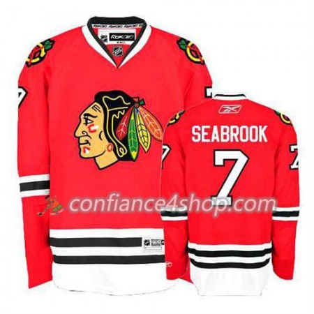 Reebok Maillot de Hockey Chicago Blackhawks Brent Seabrook #7 Domicile rouge - Homme