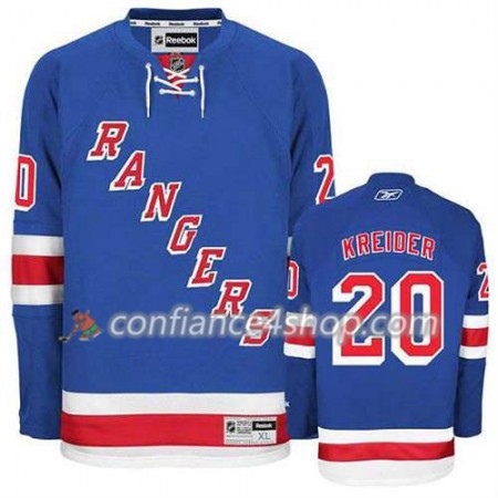 Reebok Maillot de Hockey New York Rangers Chris Kreider #20 Domicile Bleu royal - Homme Reebok Maillot de Hockey New York Rangers Chris Kreider #20 Domicile Bleu royal - Homme