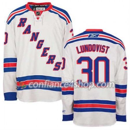 Maillot de Hockey New York Rangers Henrik Lundqvist #30 Extérieur blanc - Homme Maillot de Hockey New York Rangers Henrik Lundqvist #30 Extérieur blanc - Homme