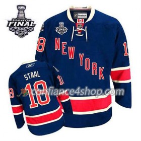 Maillot de Hockey New York Rangers Marc Staal #18 Third Bleu marin 2014 Stanley Cup - Homme