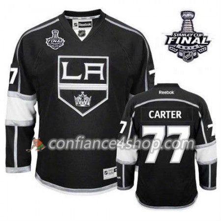Maillot de Hockey Los Angeles Kings Jeff Carter #77 Domicile Noir 2014 Stanley Cup - Enfant