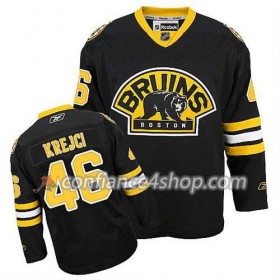 Reebok Maillot de Hockey Boston Bruins David Krejci #46 Third Noir - Homme