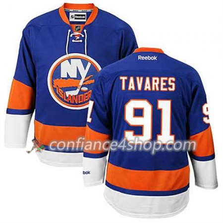 Reebok Maillot de Hockey New York Islanders John Tavares Authentic #91 Domicile Bleu royal - Homme