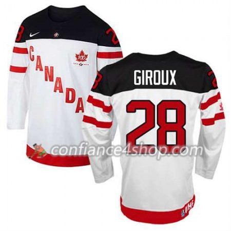 Maillot de Hockey Premier Olympic-Canada Team Claude Giroux #28 100th Anniversary blanc - Homme