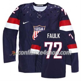 Maillot de Hockey Premier Olympic-USA Team Justin Faulk #72 Extérieur Noir - Femme