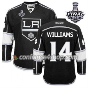 Maillot de Hockey Los Angeles Kings Justin Williams #14 Domicile Noir 2014 Stanley Cup - Enfant