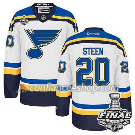 Reebok Maillot de Hockey St. Louis Blues Alexander Steen #20 blanc Extérieur 2016 Stanley Cup - Homme