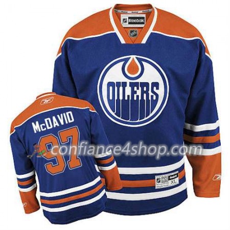 Reebok Maillot de Hockey Edmonton Oilers Connor McDavid #97 Domicile Bleu royal - Homme Reebok Maillot de Hockey Edmonton Oilers Connor McDavid #97 Domicile Bleu royal - Homme